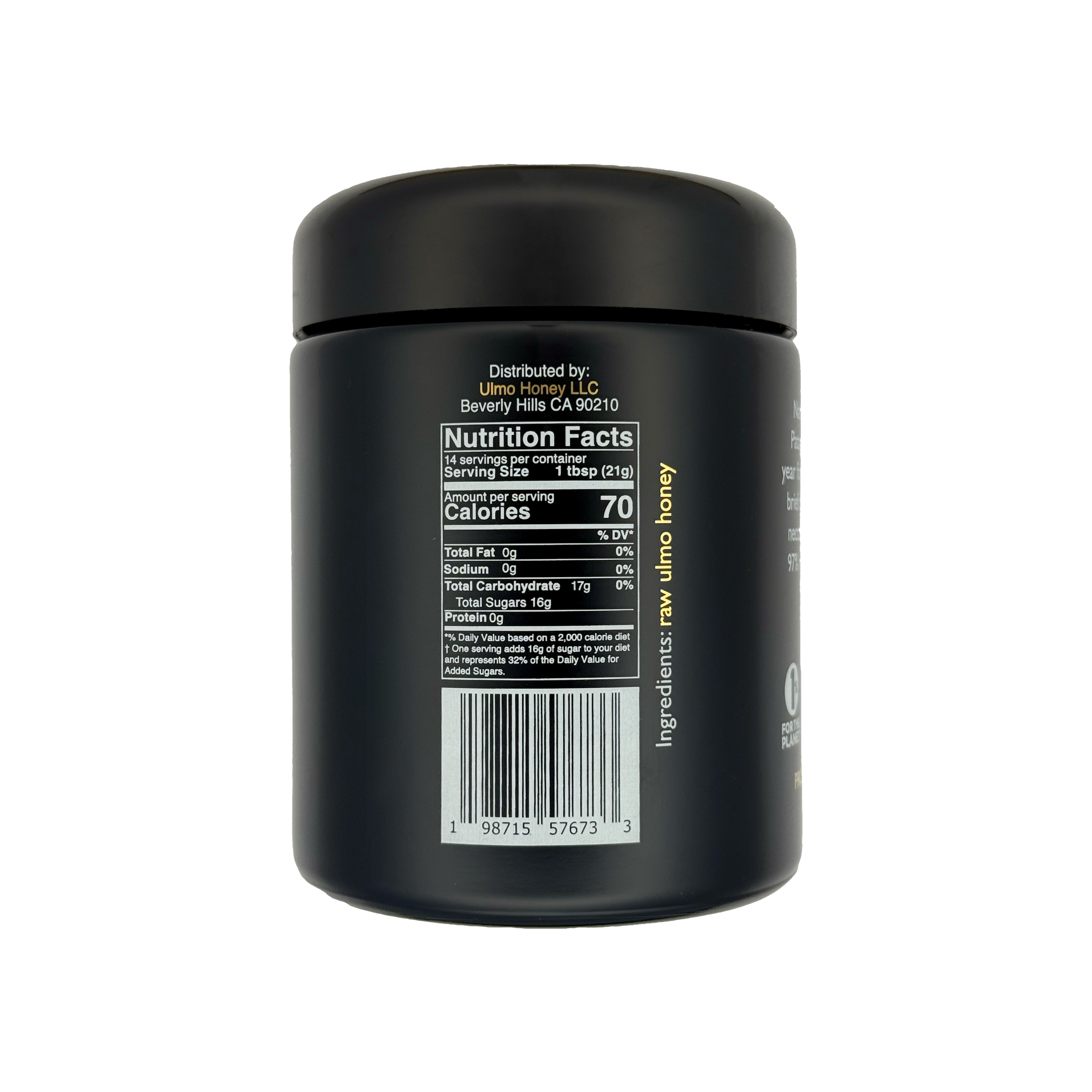 nutrition facts of Ulmo Honey